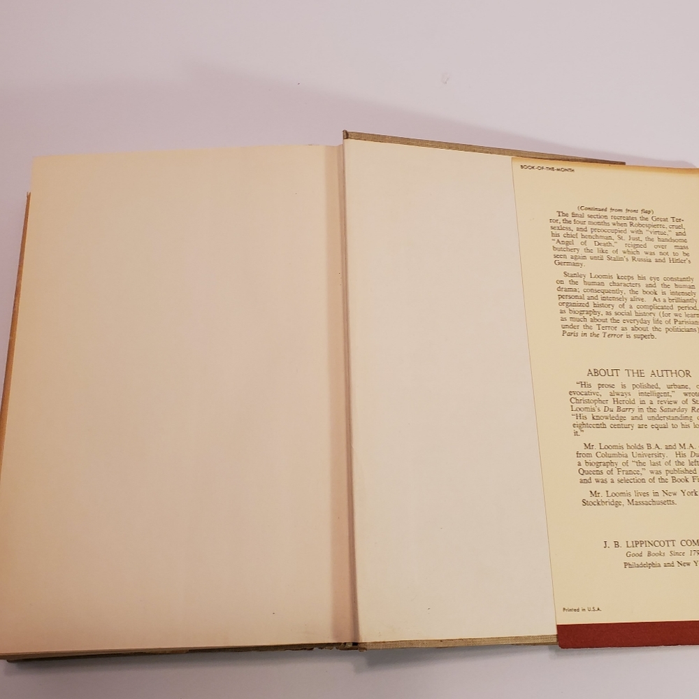 Paris in the Terror Hardcover Book Author: Stanley Loomis - Picture 7 of 7